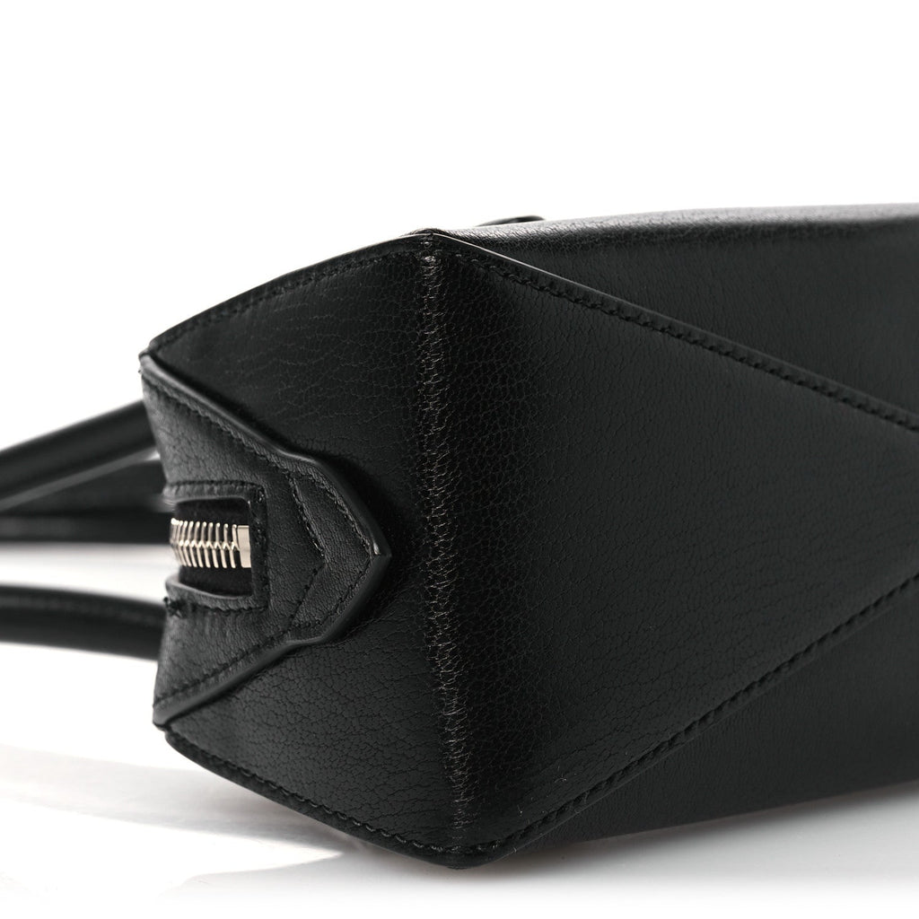 Shiny Goatskin Small Le Teckel Bag Black