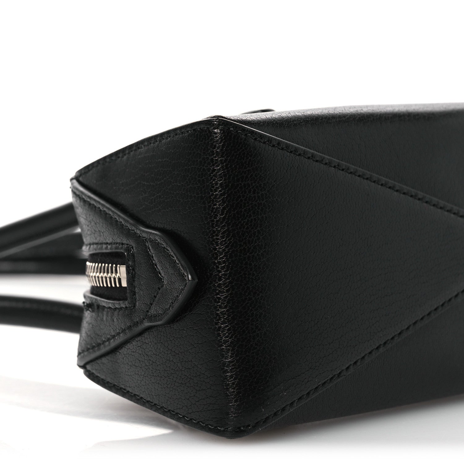 Shiny Goatskin Small Le Teckel Bag Black