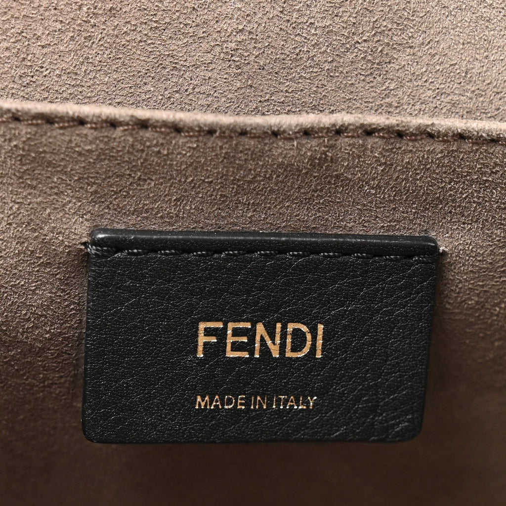 Vitello Century Opaco F is Fendi Kan I Shoulder Bag Blu Scuro