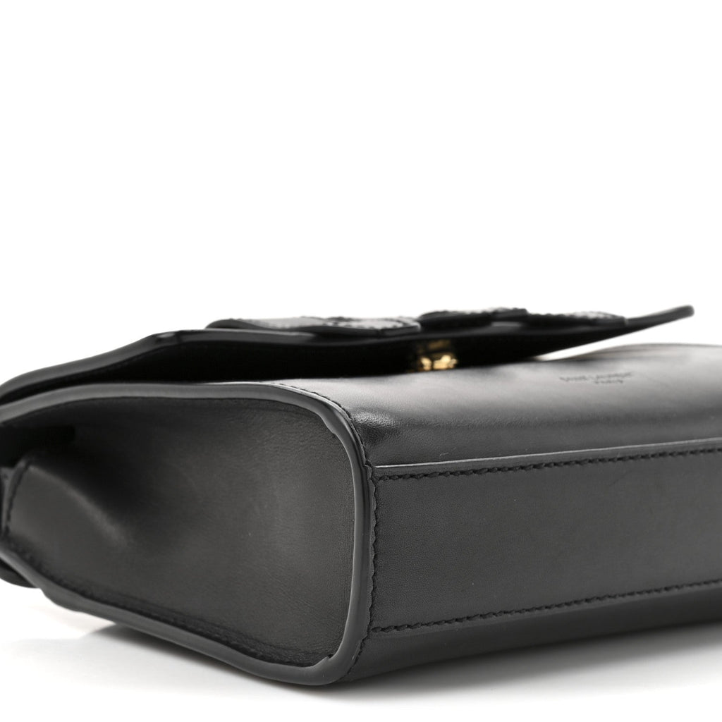 Smooth Calfskin Nico Shoulder Bag Black