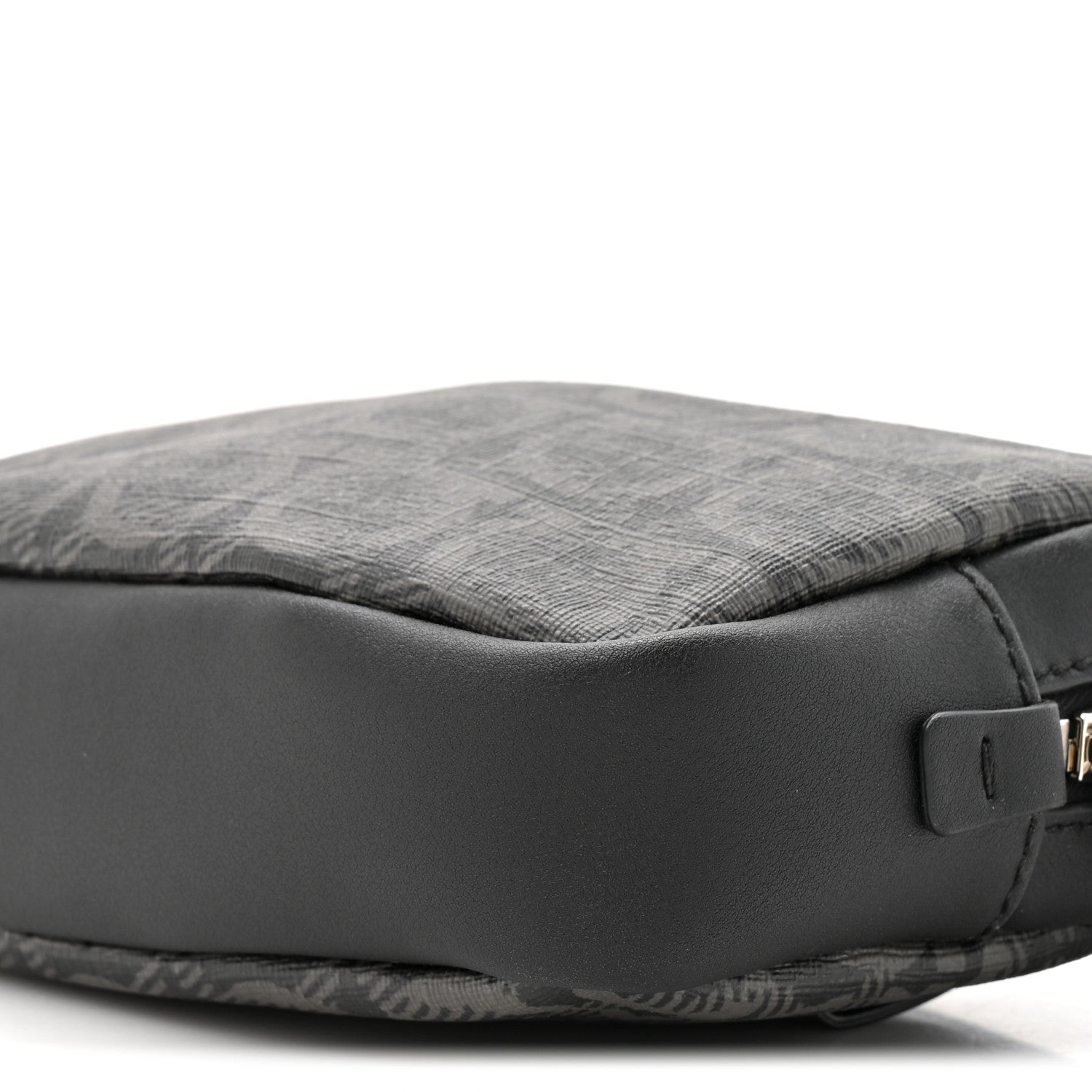 Gancini Monogram Calfskin Multi-Pouch Travel Belt Bag Black Grey