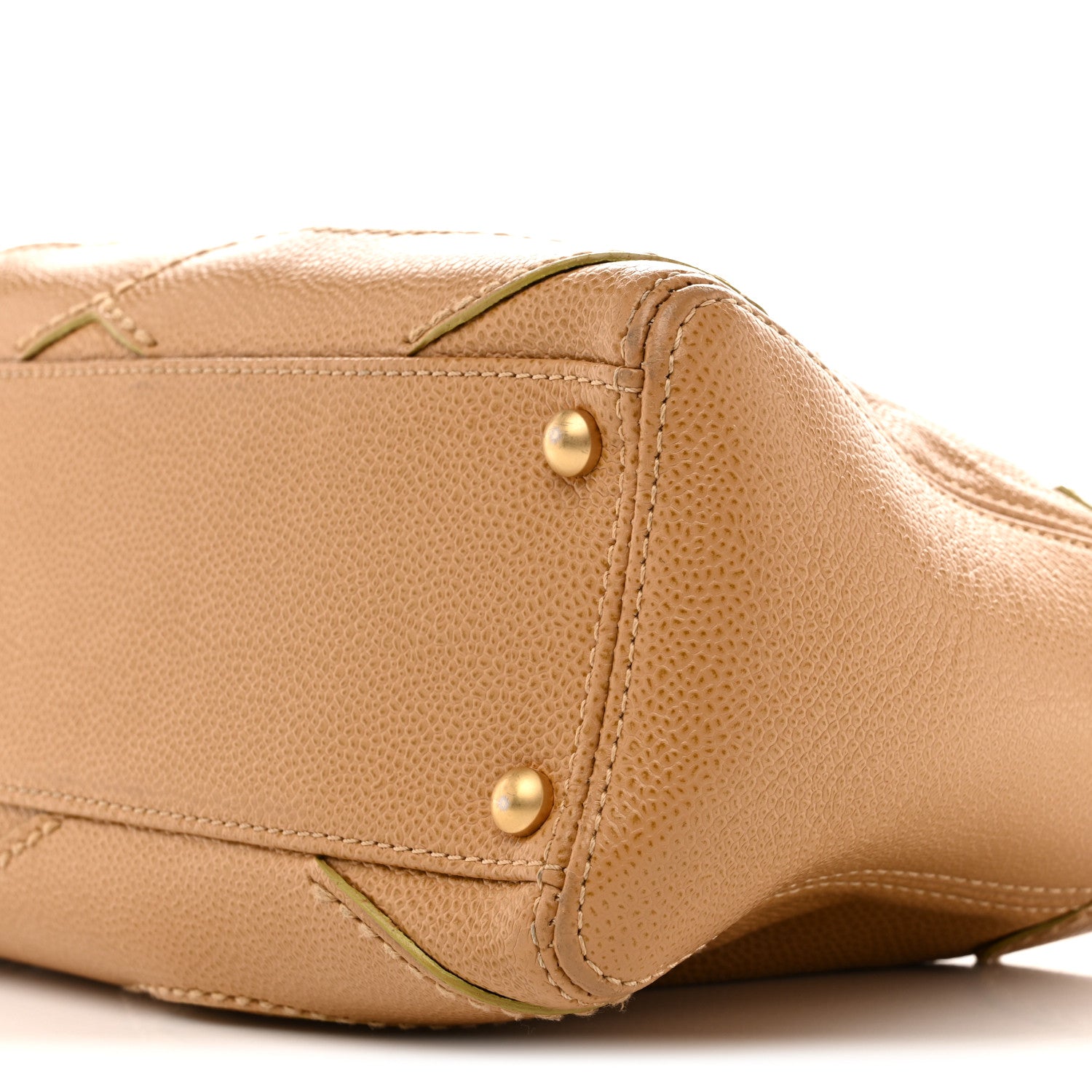 Caviar CC Stitched Shoulder Bag Beige
