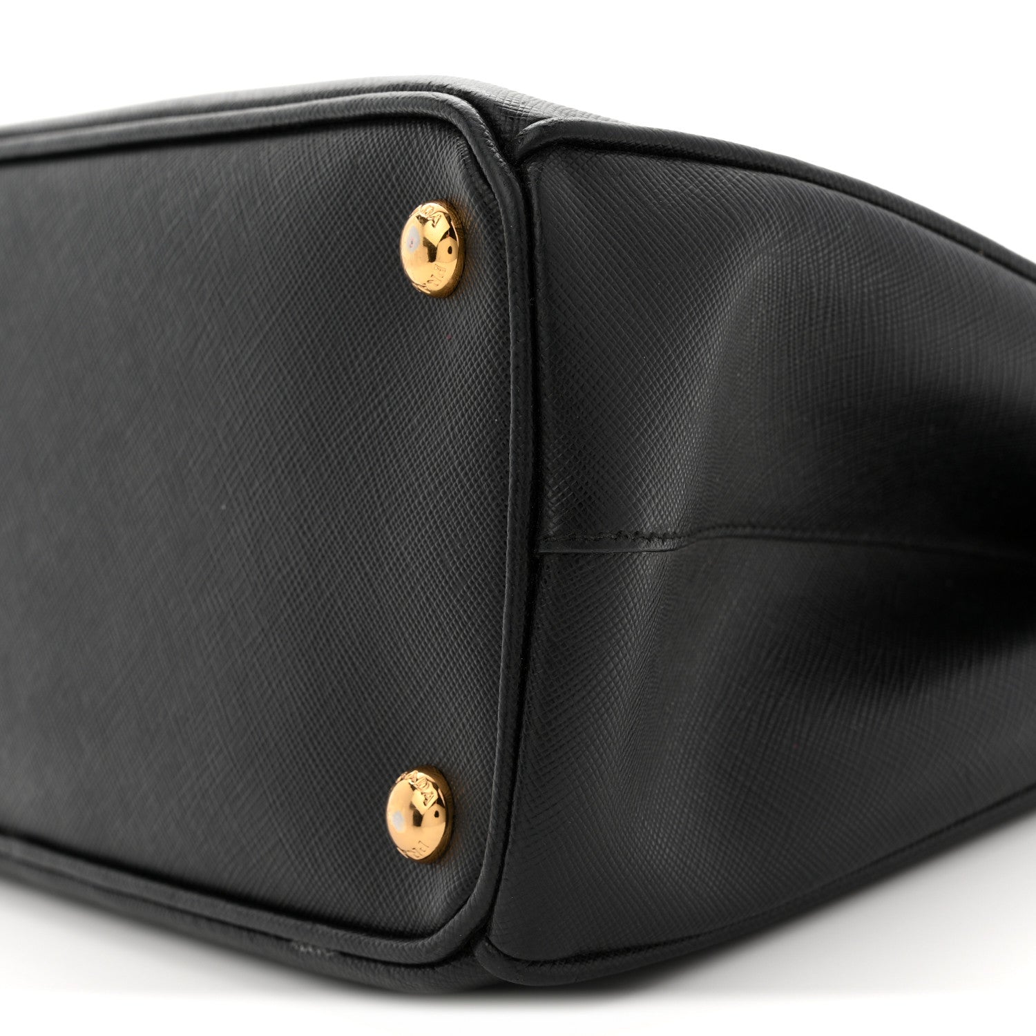 Saffiano Small Galleria Double Zip Tote Black