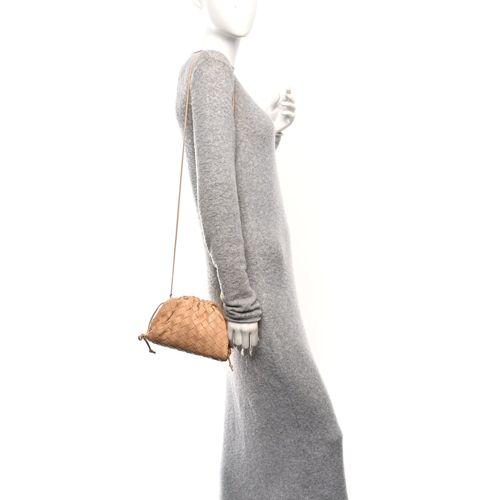 Nappa Intrecciato The Mini Pouch Almond