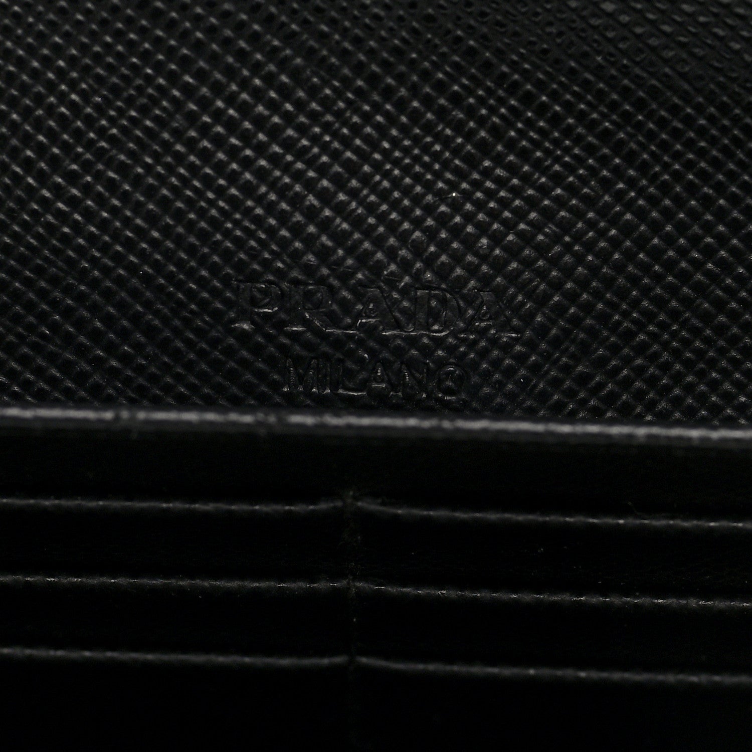 Saffiano Metal Continental Flap Wallet Black
