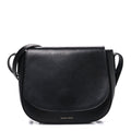 Calfskin Flap Crossbody Bag Black
