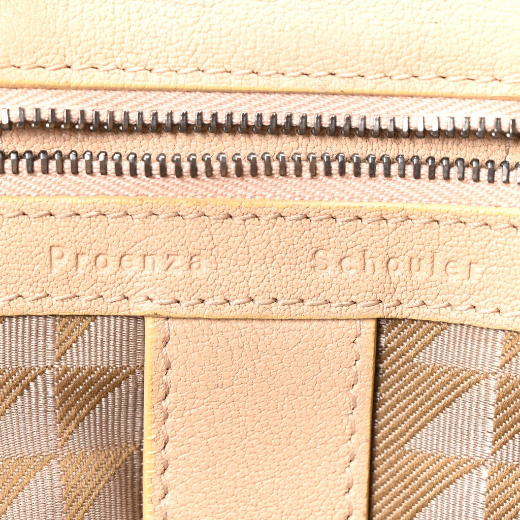 Lambskin Fringe Medium PS1 Satchel Nude