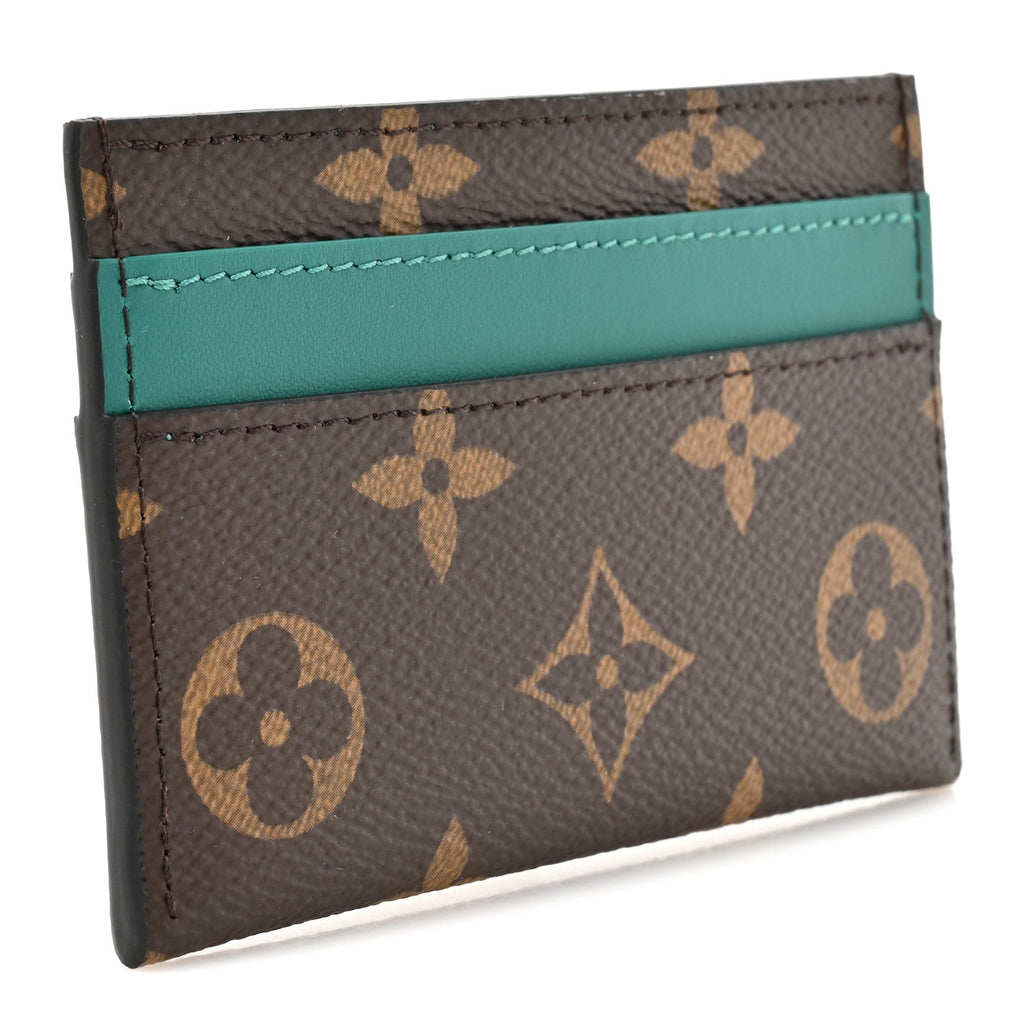 Monogram Macassar Double  Holder Borneo Green