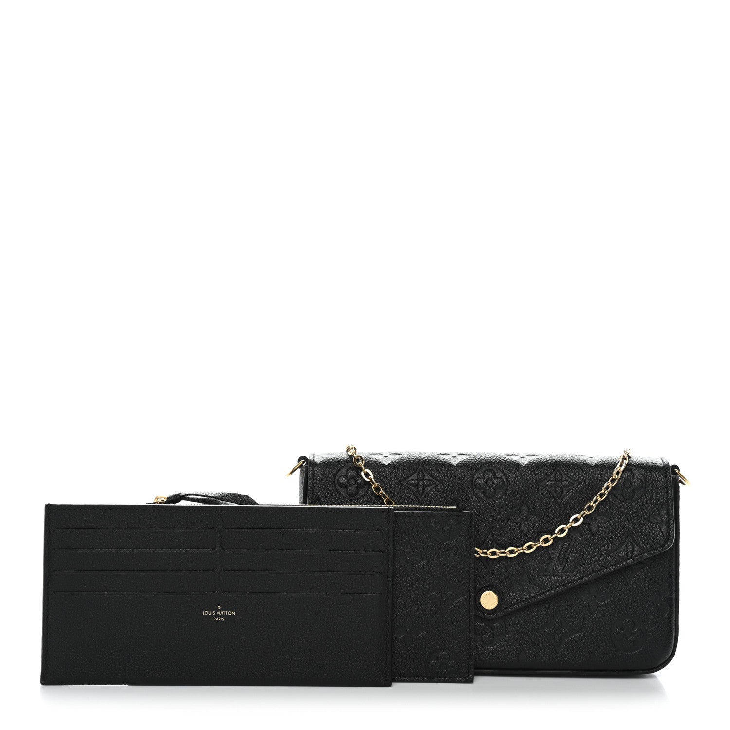 Empreinte Pochette Felicie Chain Wallet Black