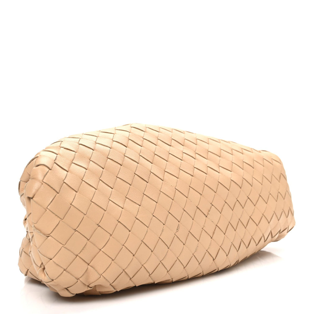 Nappa Maxi Intrecciato The Pouch Oversized Clutch Almond