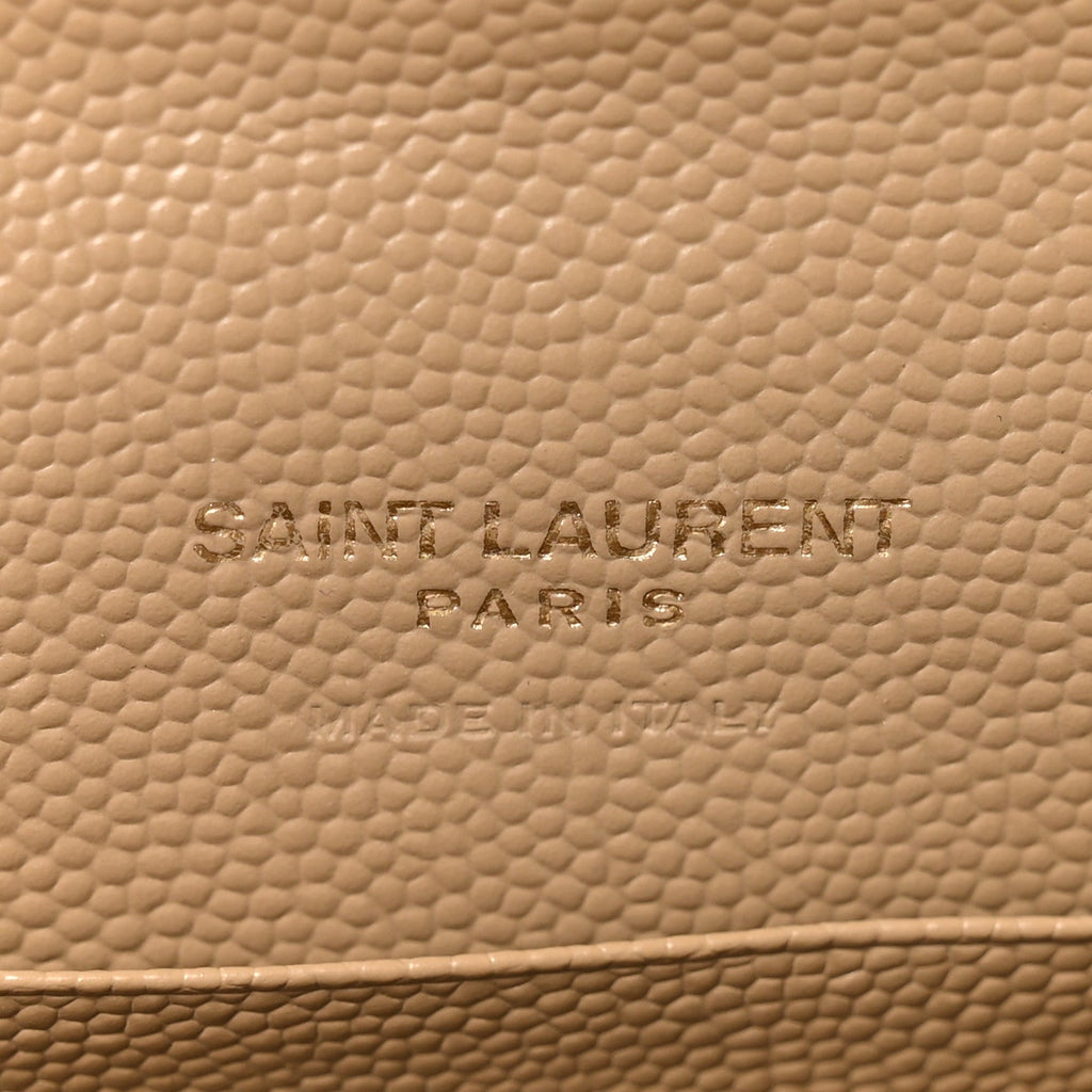 Grain De Poudre Matelasse Chevron Small Monogram Envelope Wallet Dark Latte