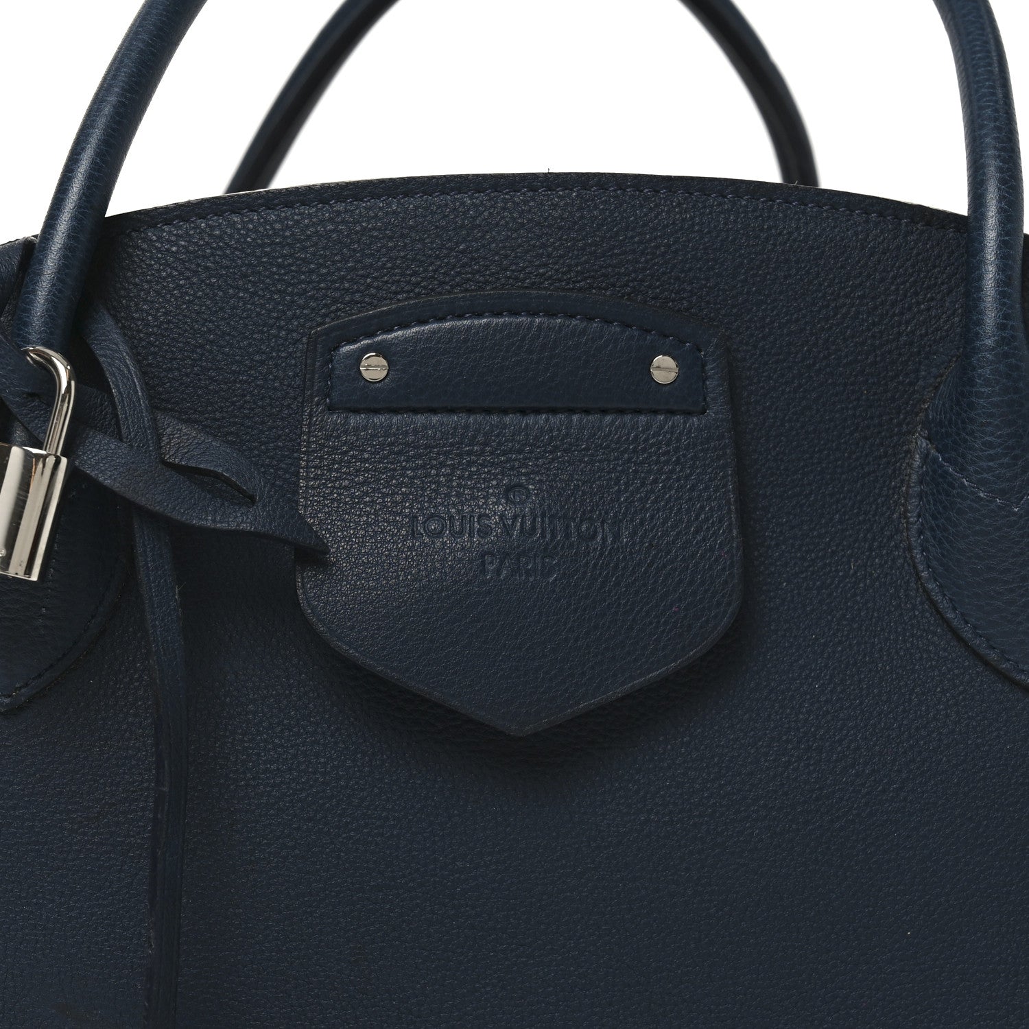 Veau Ecorce Haute Maroquinerie Milaris Blue Marine Vison