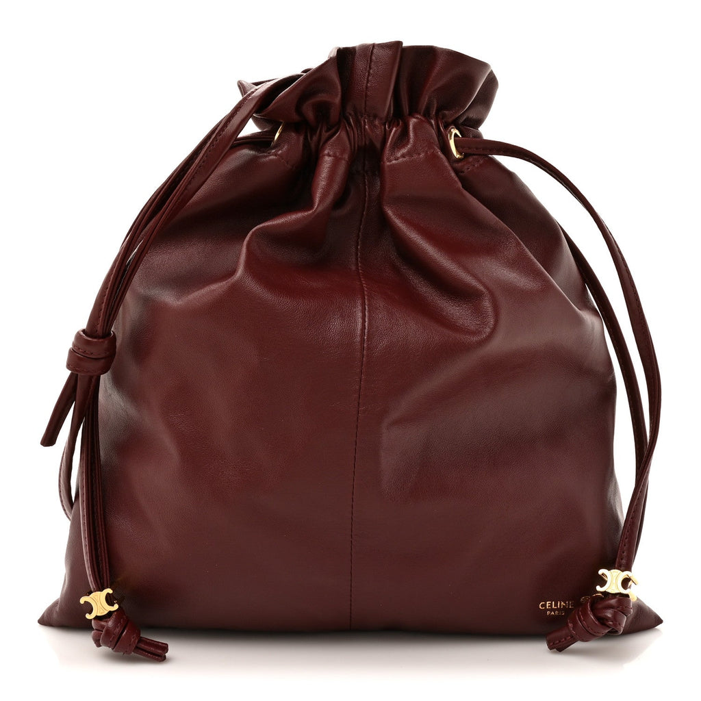 Lambskin Small Crystal Pouch Syrah