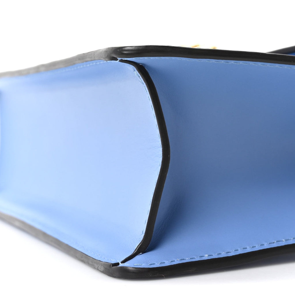 Calfskin Small Sylvie Shoulder Bag Clear Sky Blue
