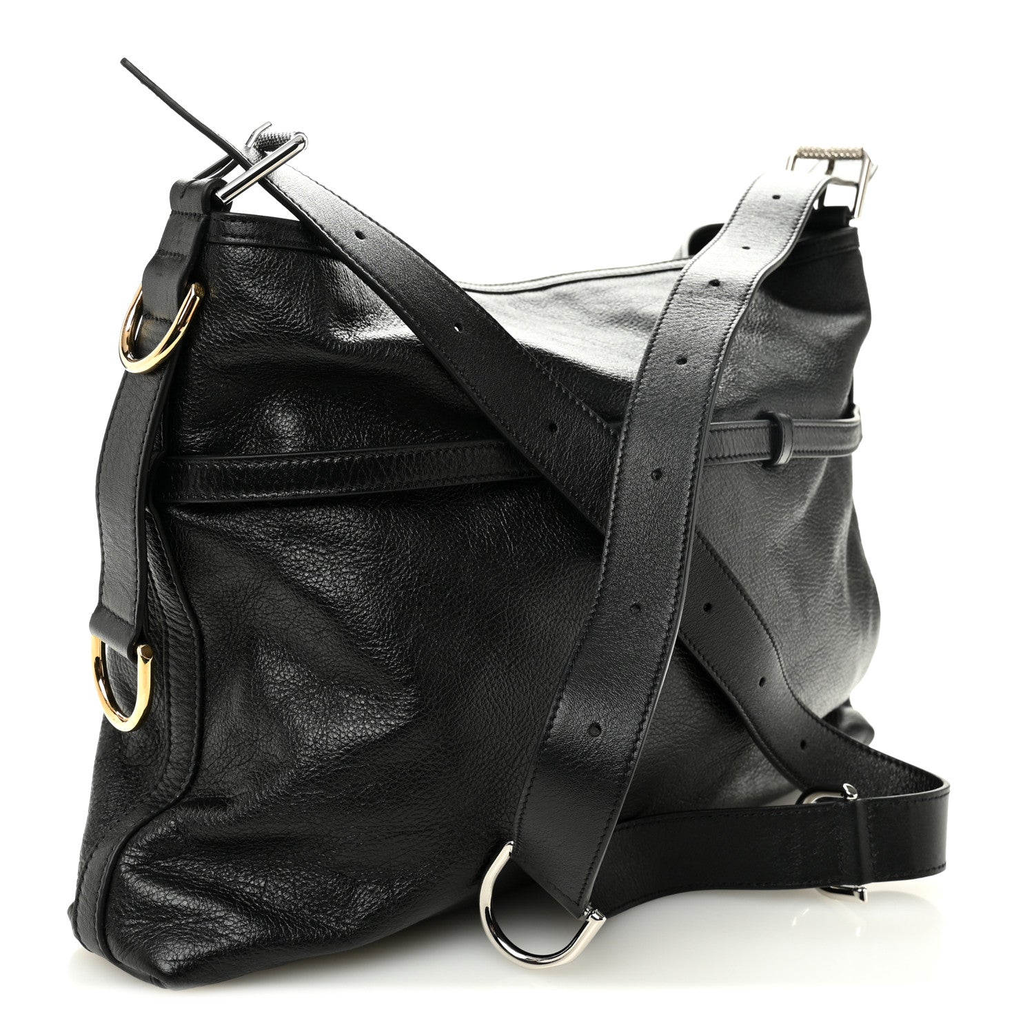 Calfskin Medium Voyou Bag Black