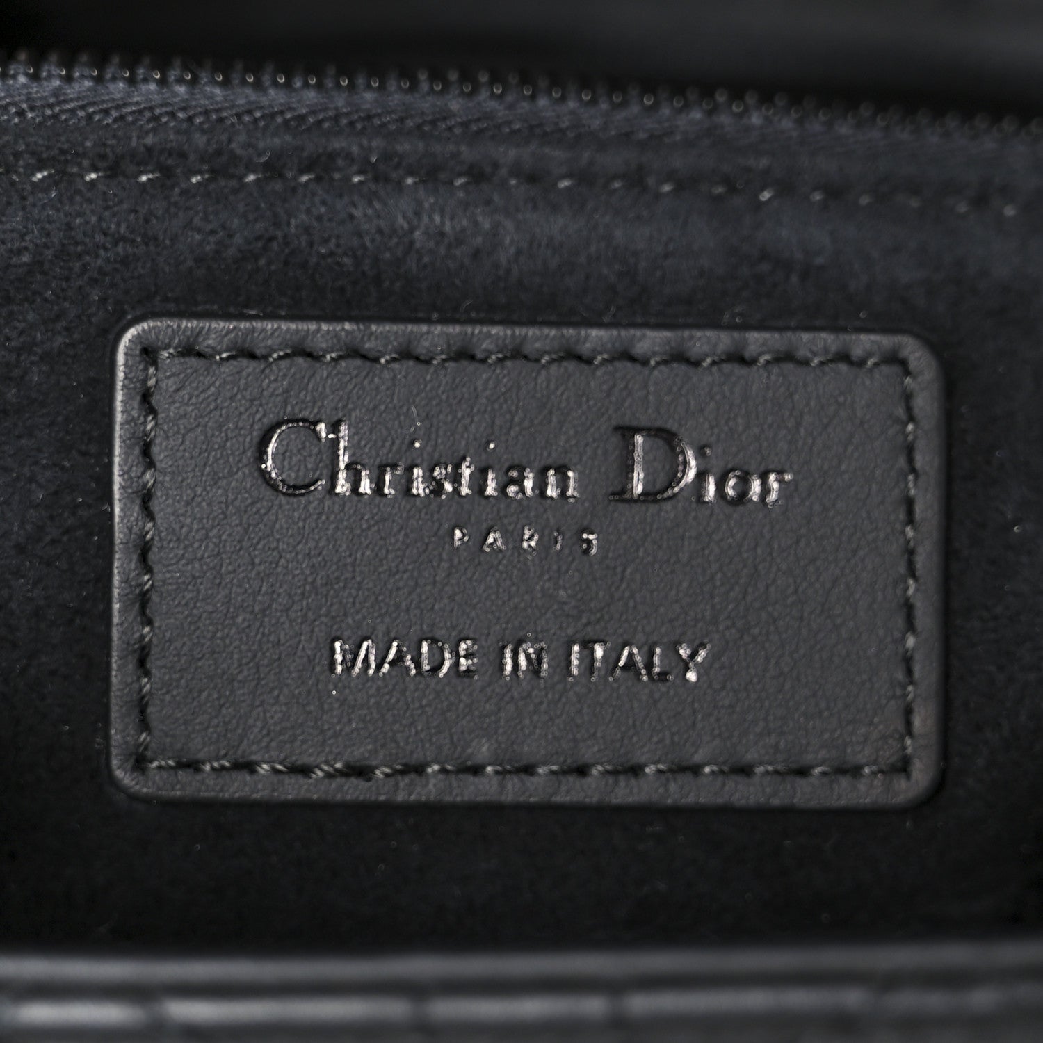 Ultra Matte Calfskin Cannage Large Lady Dior Black