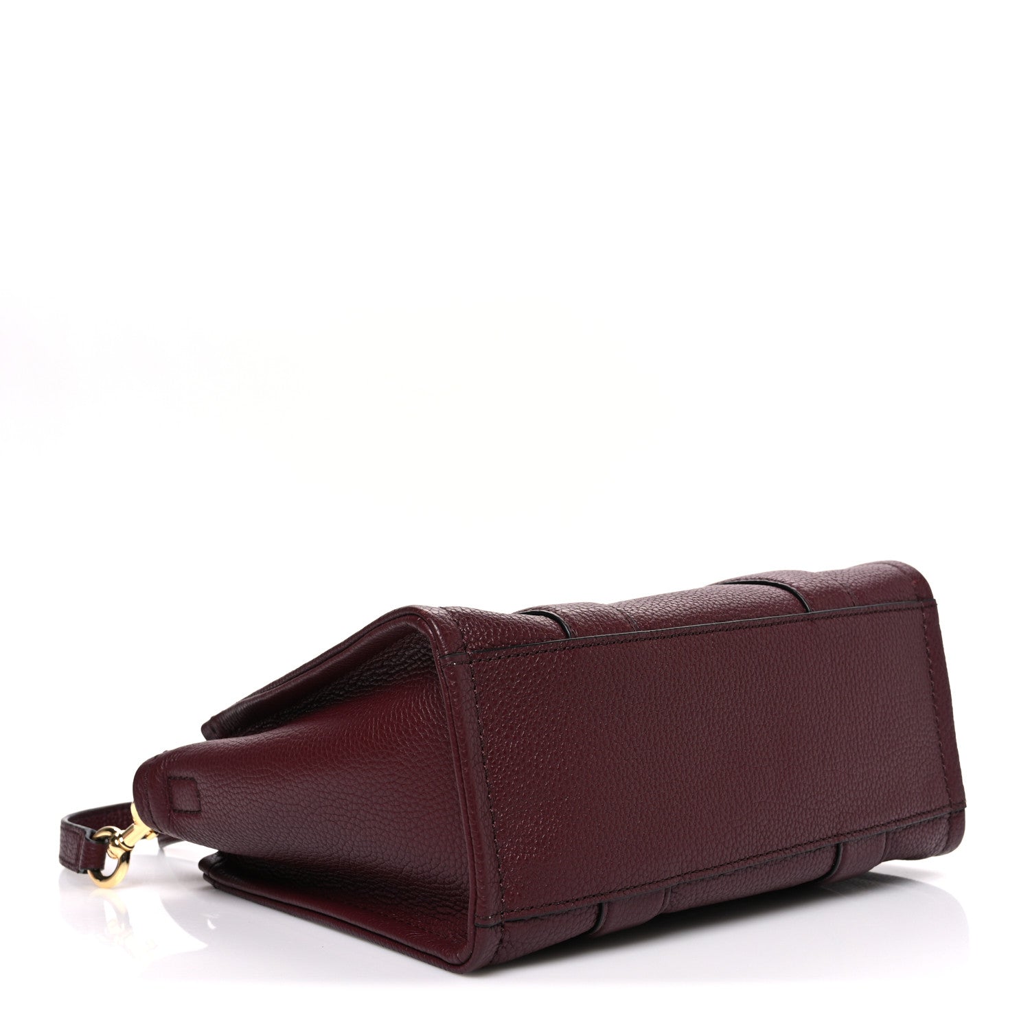Grained Calfskin Small The Tote Bag Burgundy