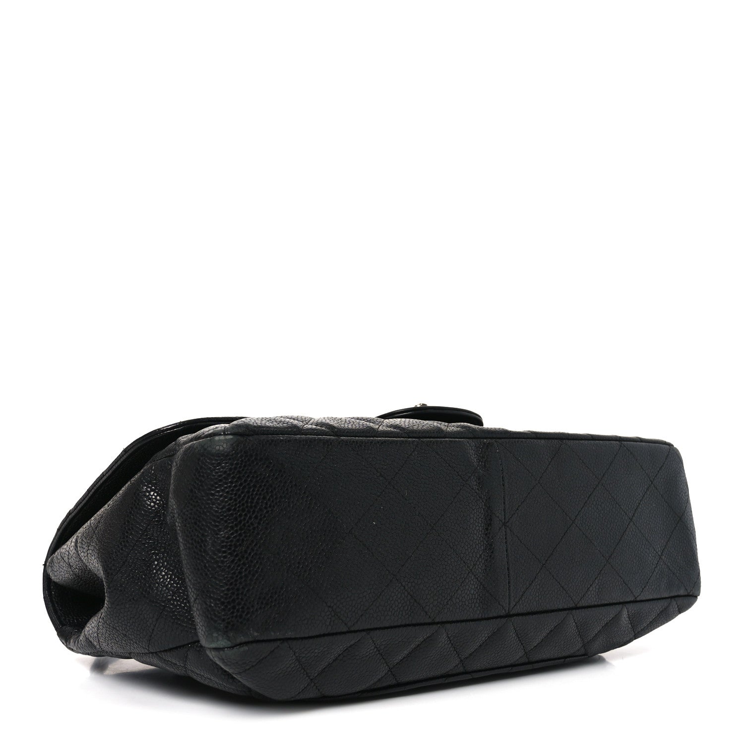 Caviar Quilted Jumbo Single Flap Black