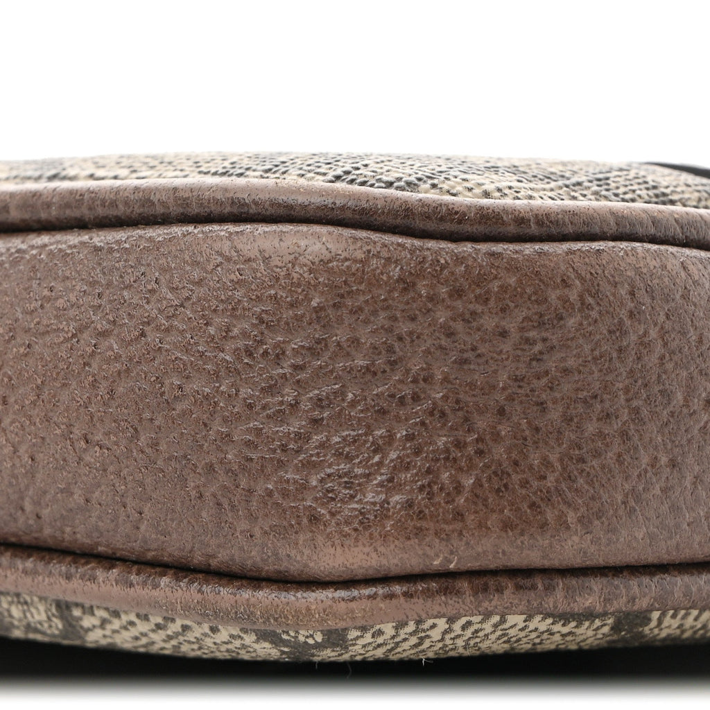 GG Supreme Monogram Ophidia Belted iPhone Case 85 34 Dark Brown