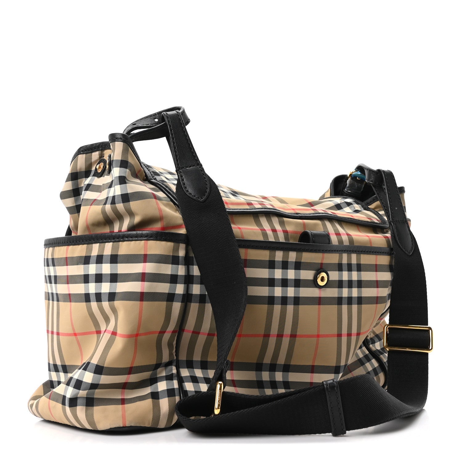 Nylon Vintage Check Logo Diaper Bag