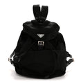 Nylon Vela Single Buckle Backpack  Black