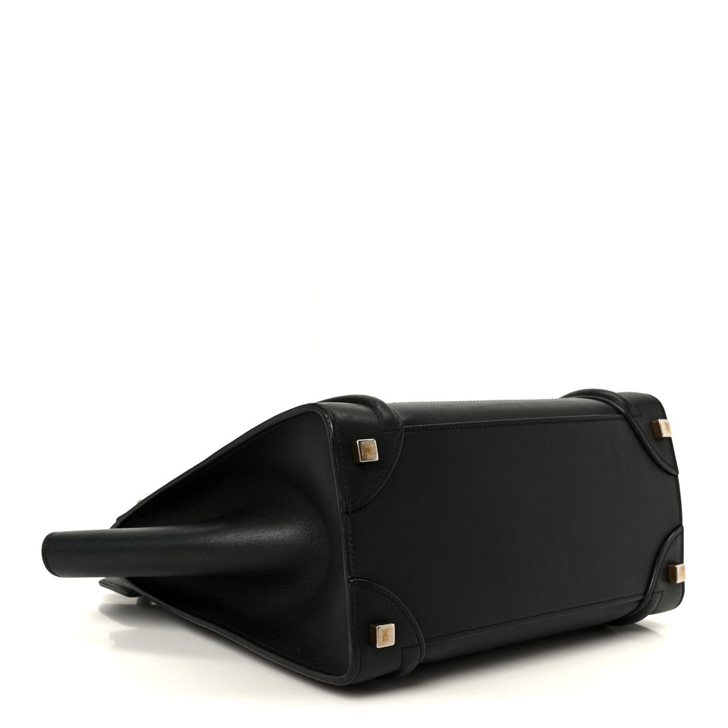 Smooth Calfskin Micro Luggage Black