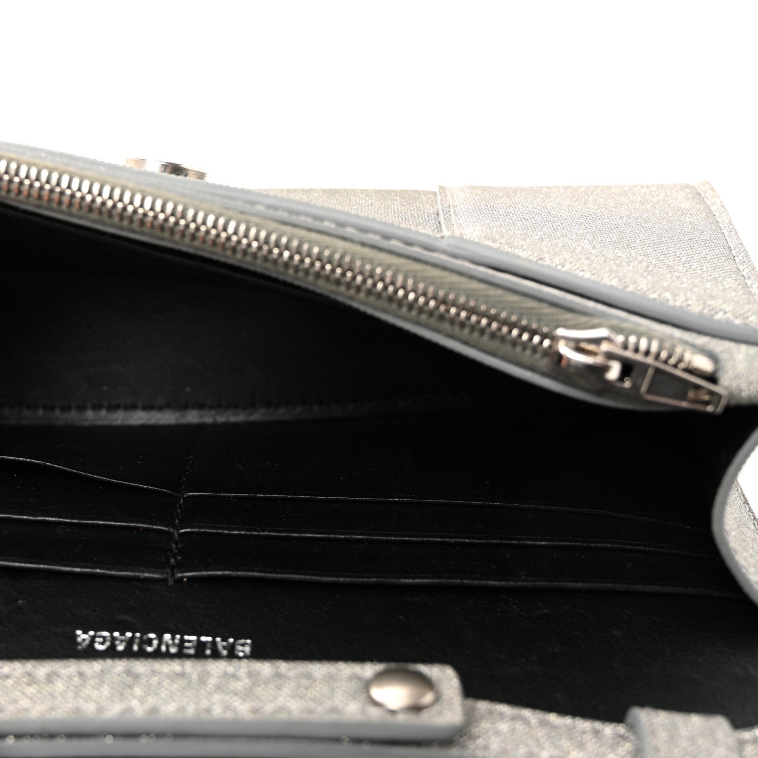 Glitter Fabric Hourglass Chain Bag Grey