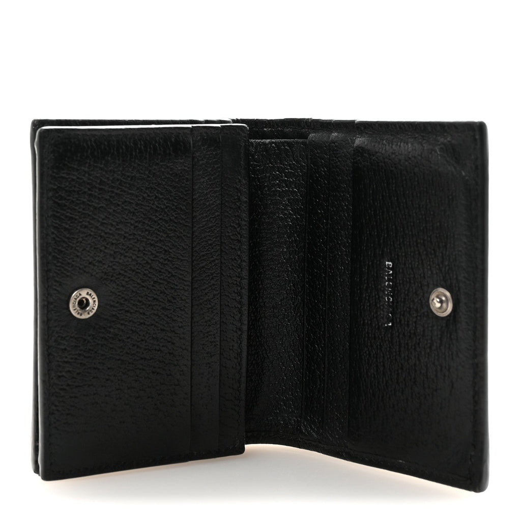 X BALENCIAGA BB Monogram Web Ophidia  Case Wallet Black