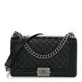 Caviar Quilted New Medium Boy Flap Black