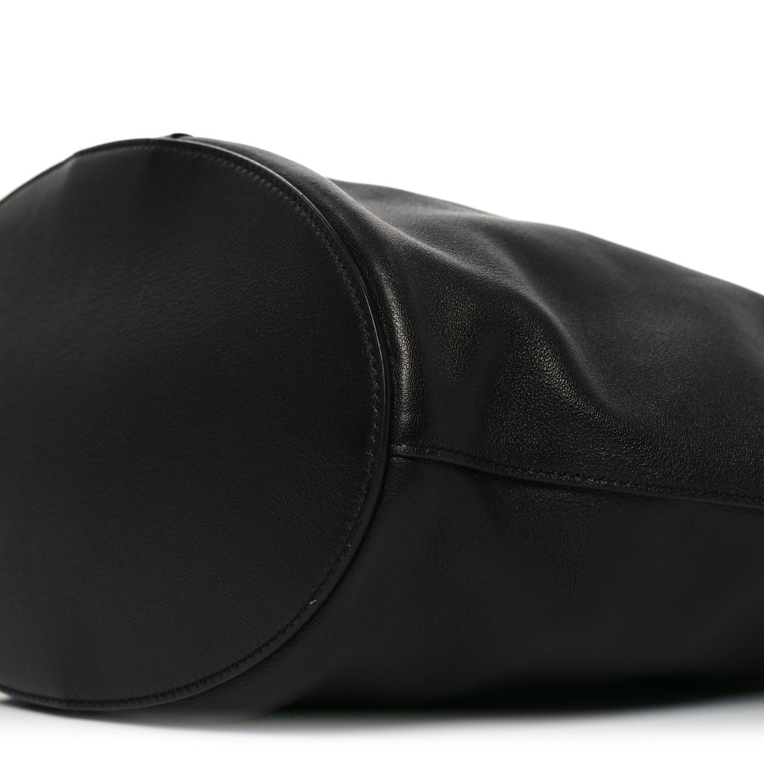 Santorini Lux Calfskin Y Drawstring Tote Black