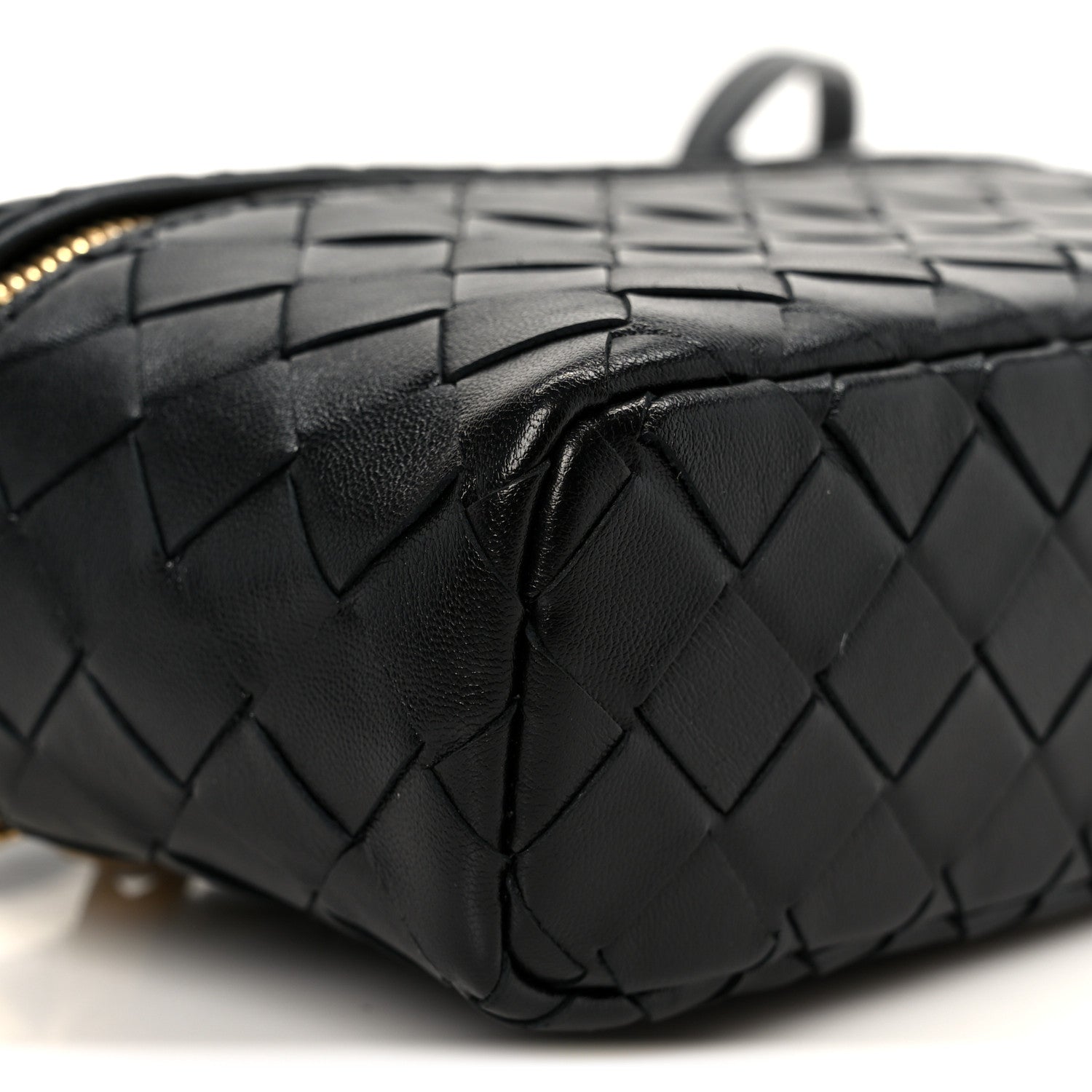 Calfskin Intrecciato Bang Bang Vanity Case Black