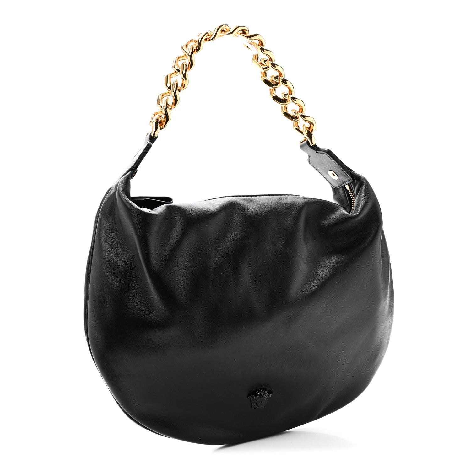 Calfskin La Medusa Chain Hobo Black