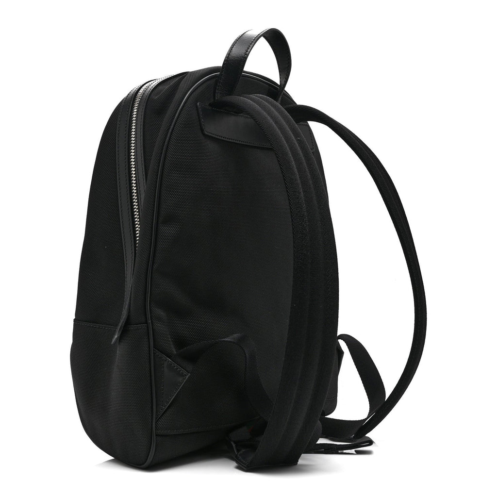 Techno Canvas Web Backpack Black