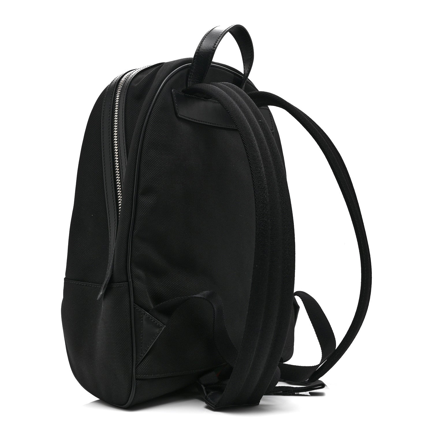 Techno Canvas Web Backpack Black
