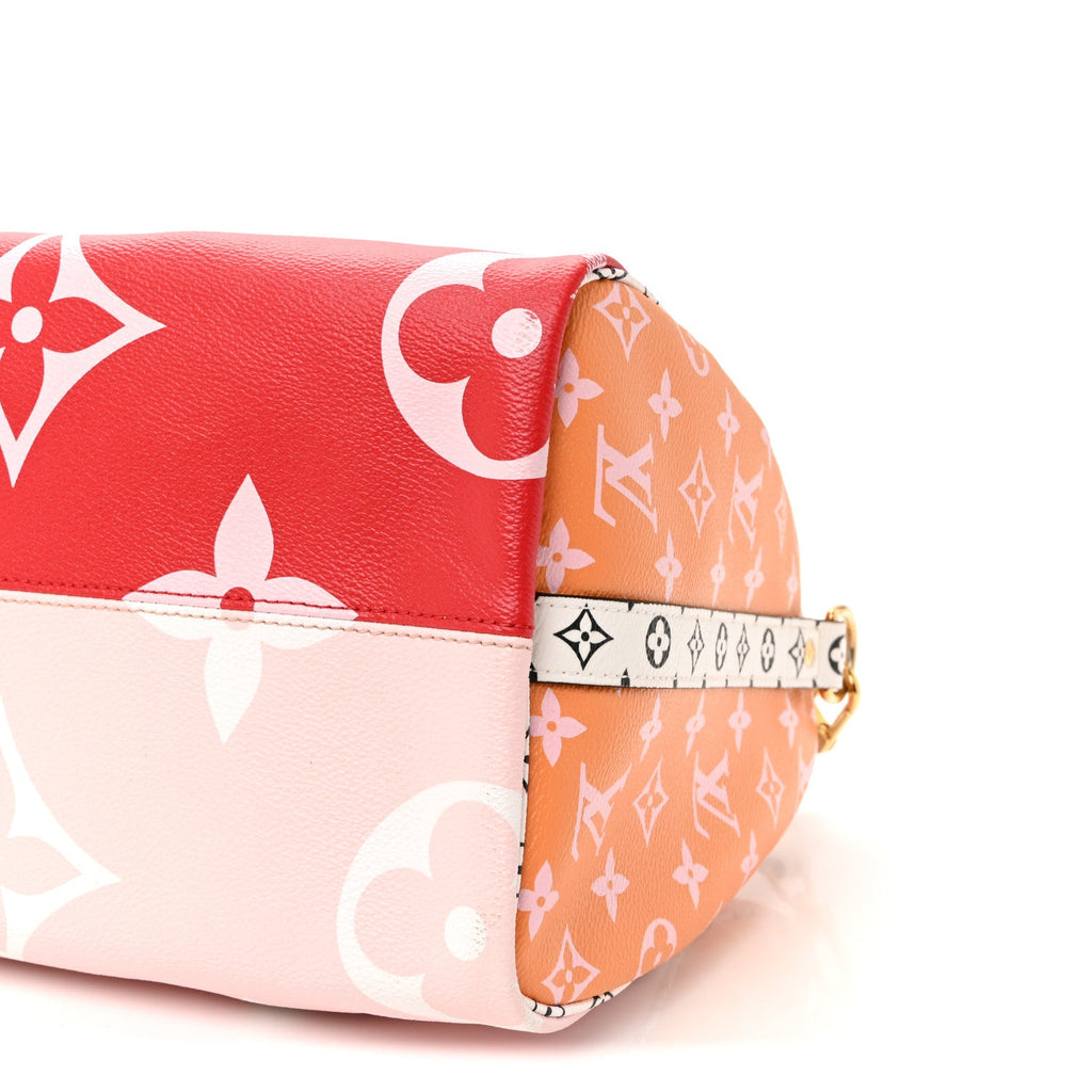 Monogram Giant Speedy Bandouliere 30 Rouge