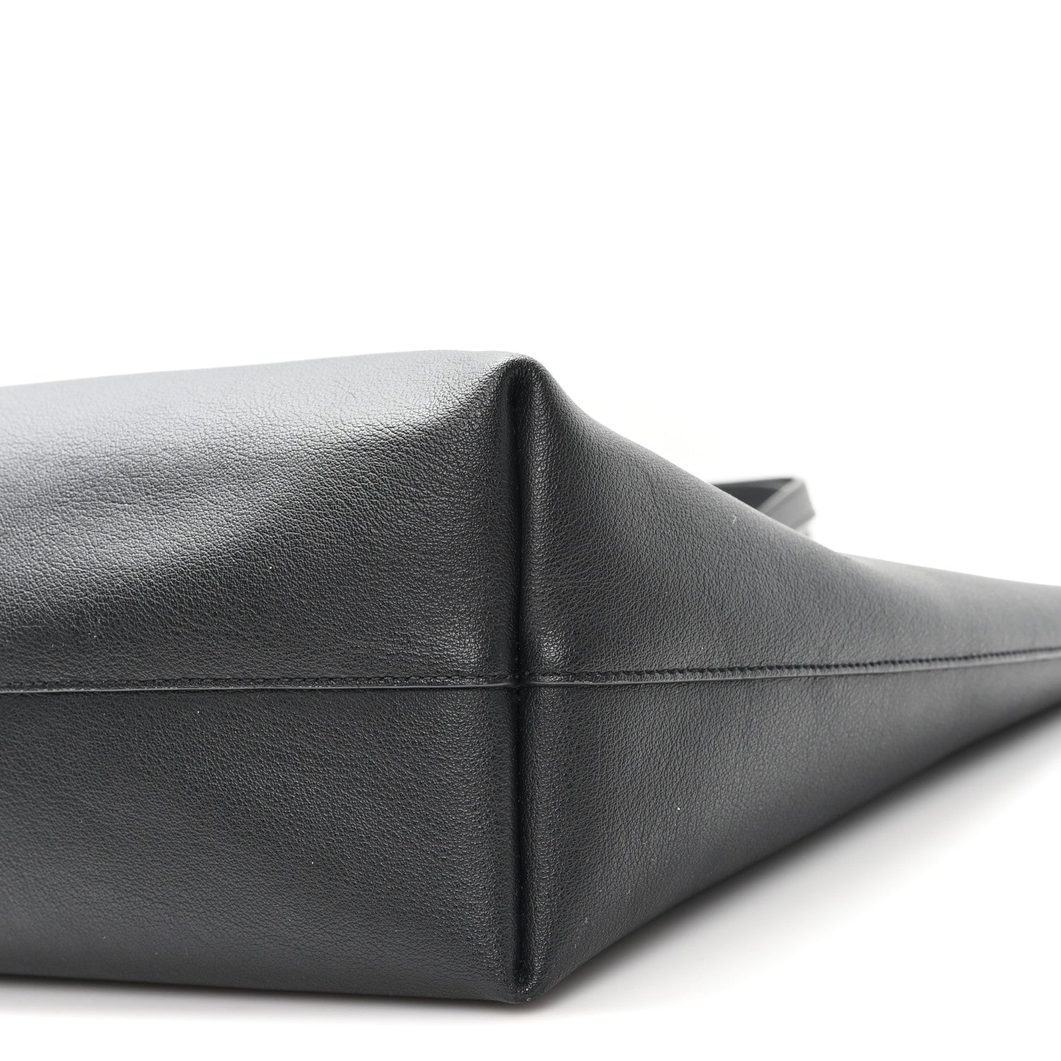 Calfskin Large Shopping Tote Black