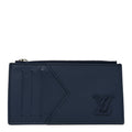 Calfskin Aerogram Coin  Holder Navy Blue