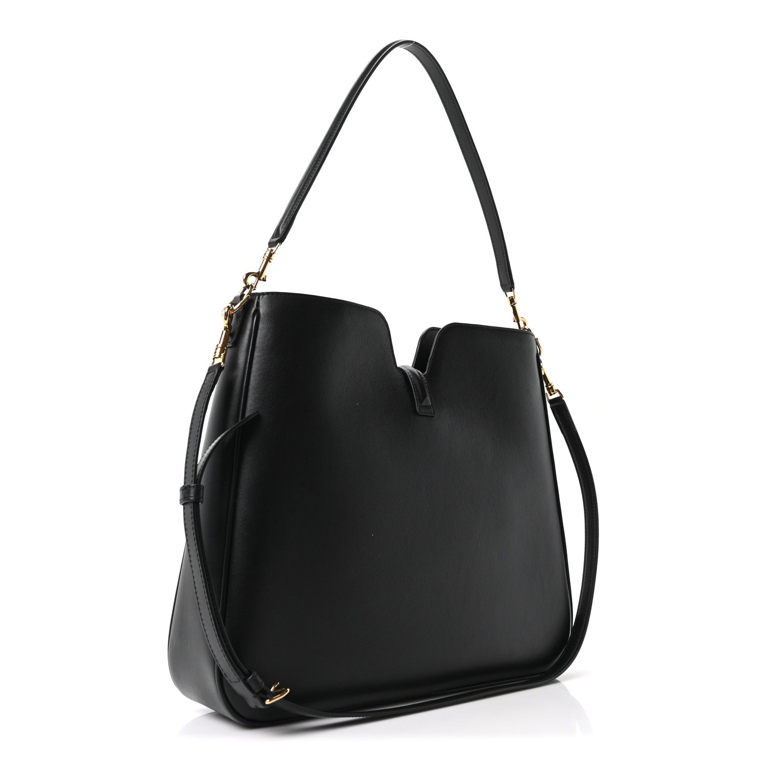 Smooth Calfskin Medium Camille 16 Soft Bag Black