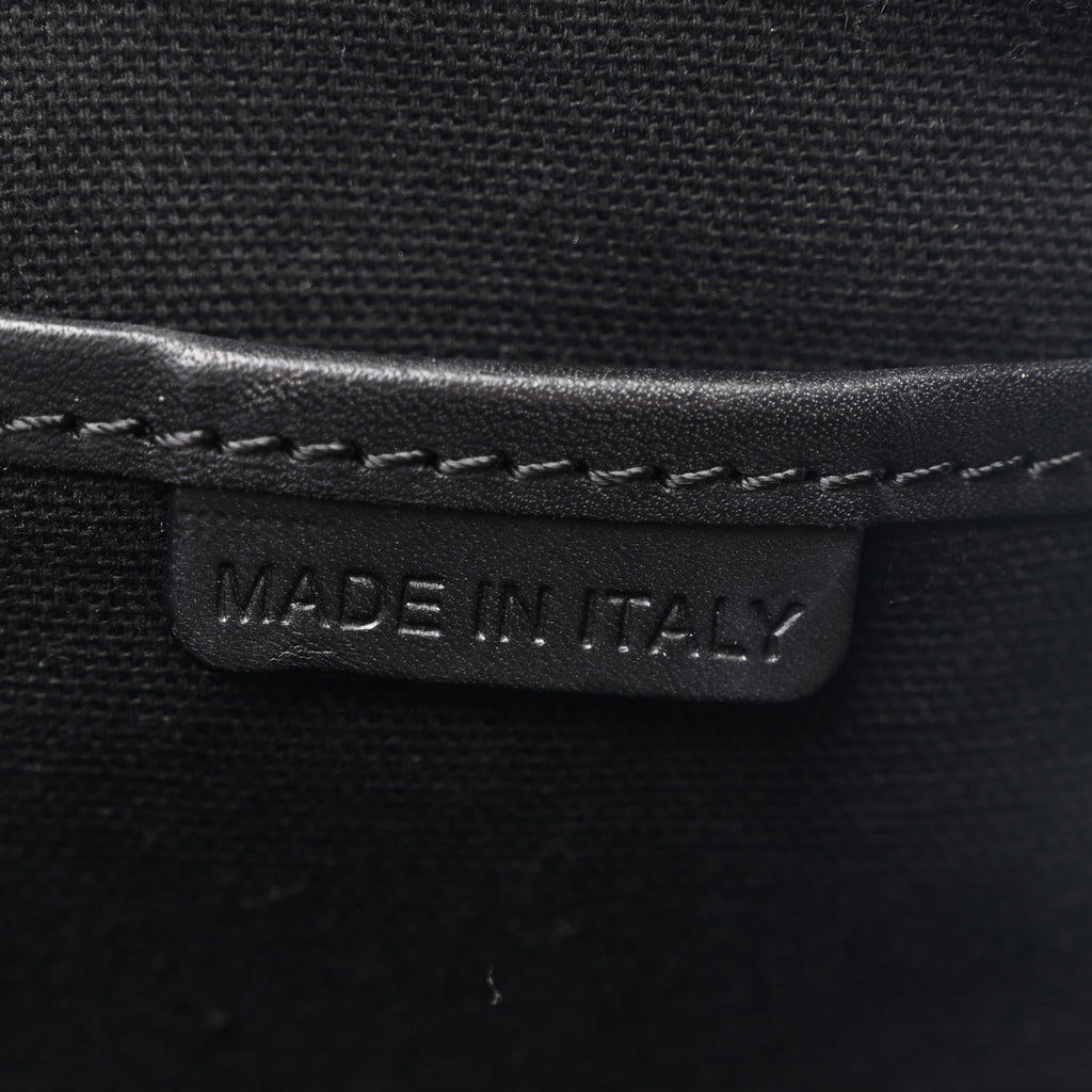 Bridle Calfskin House Check Small Orchard Bowling Bag Black