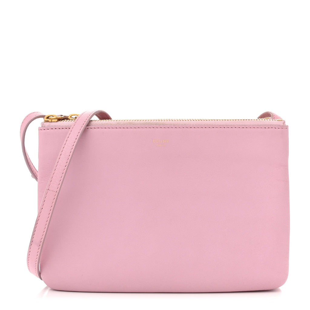 Lambskin Small Trio Crossbody Bag Pink