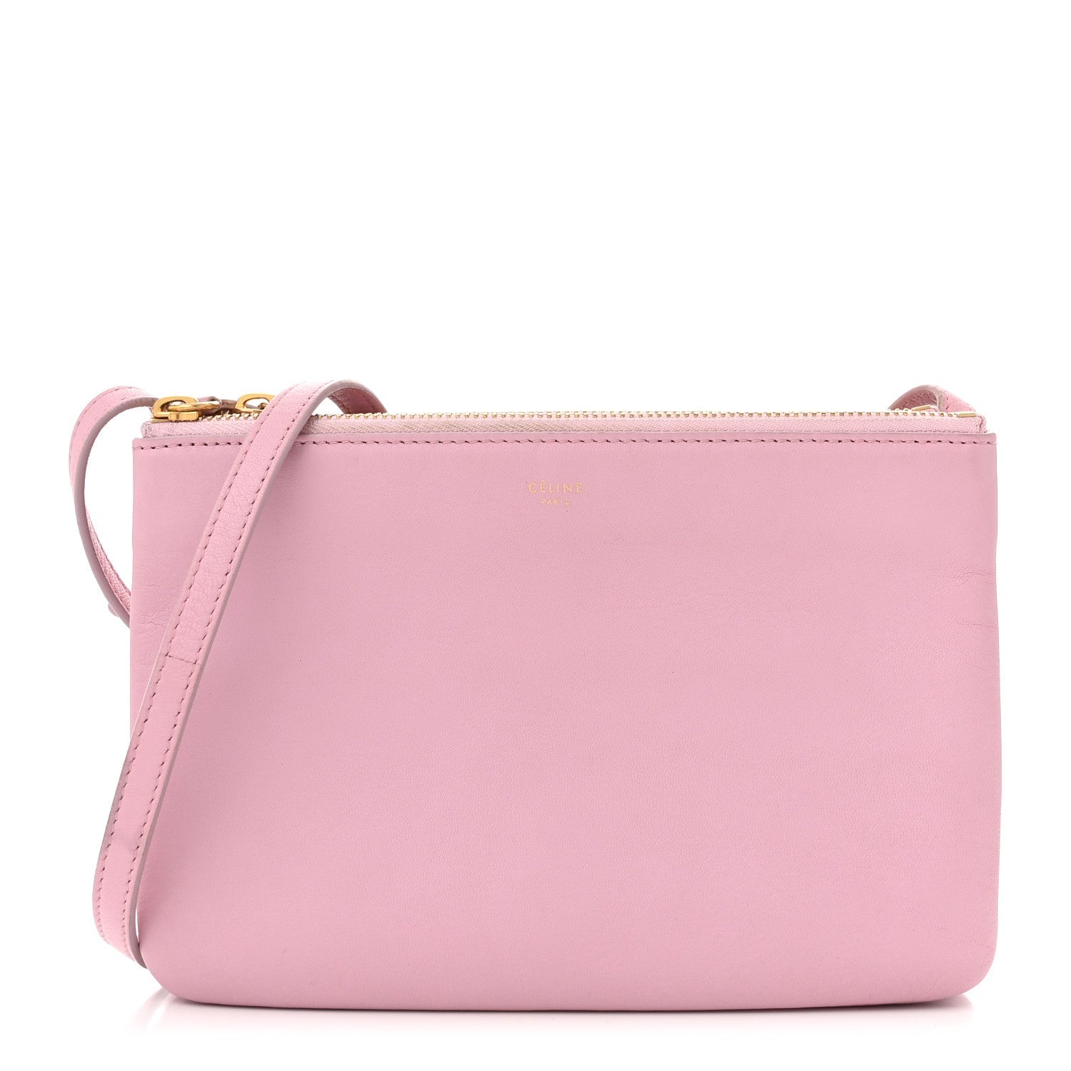 Lambskin Small Trio Crossbody Bag Pink