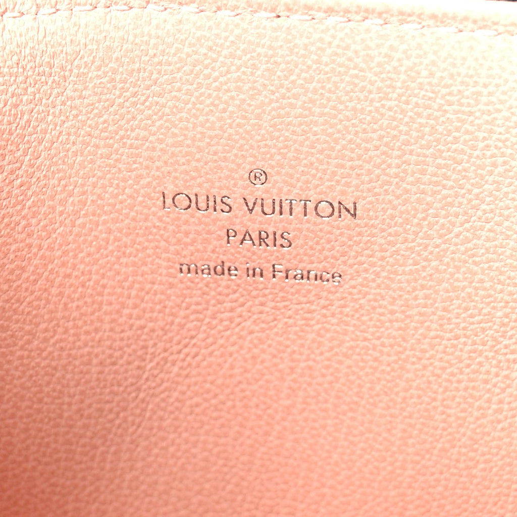 Lambskin Embossed Monogram Coussin PM Black