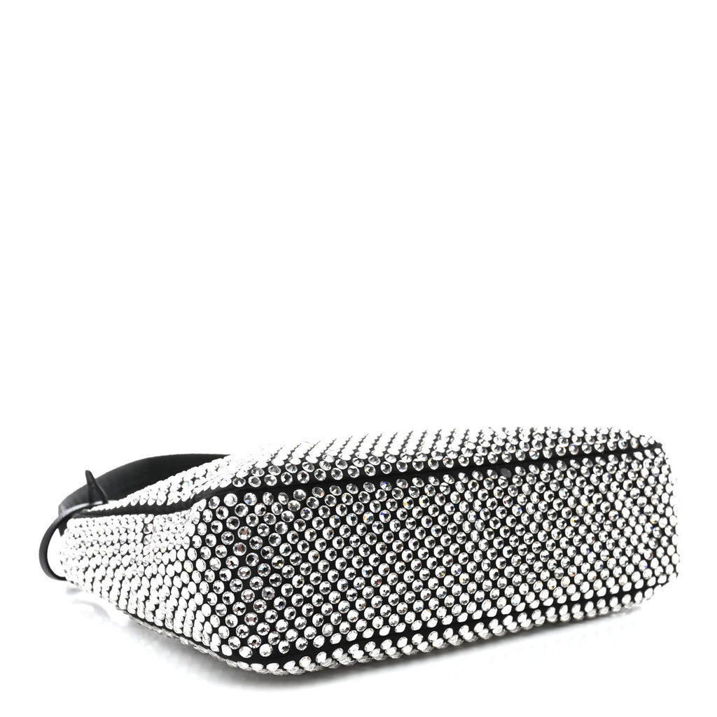 Satin Crystal Mini Re-Edition 2000 Bag Cristal