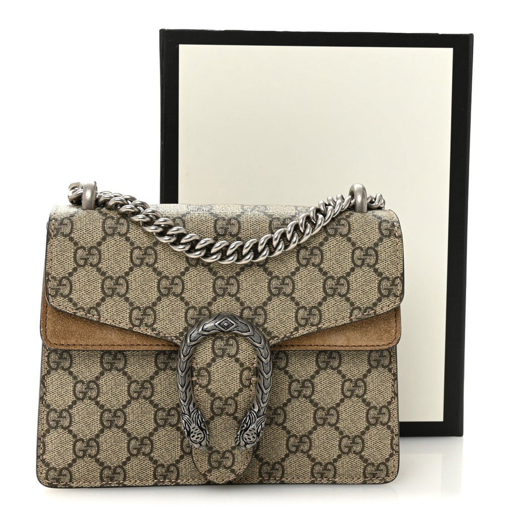 GG Supreme Monogram Mini Dionysus Shoulder Bag Taupe
