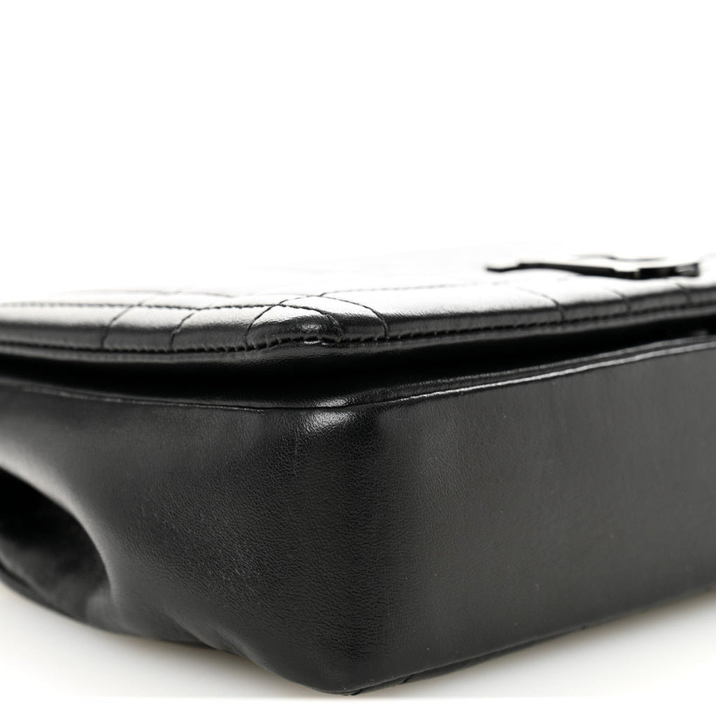 Lambskin Quilted Small Lola Bag Black