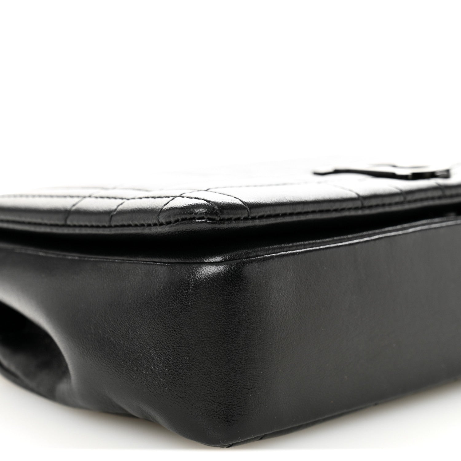 Lambskin Quilted Small Lola Bag Black