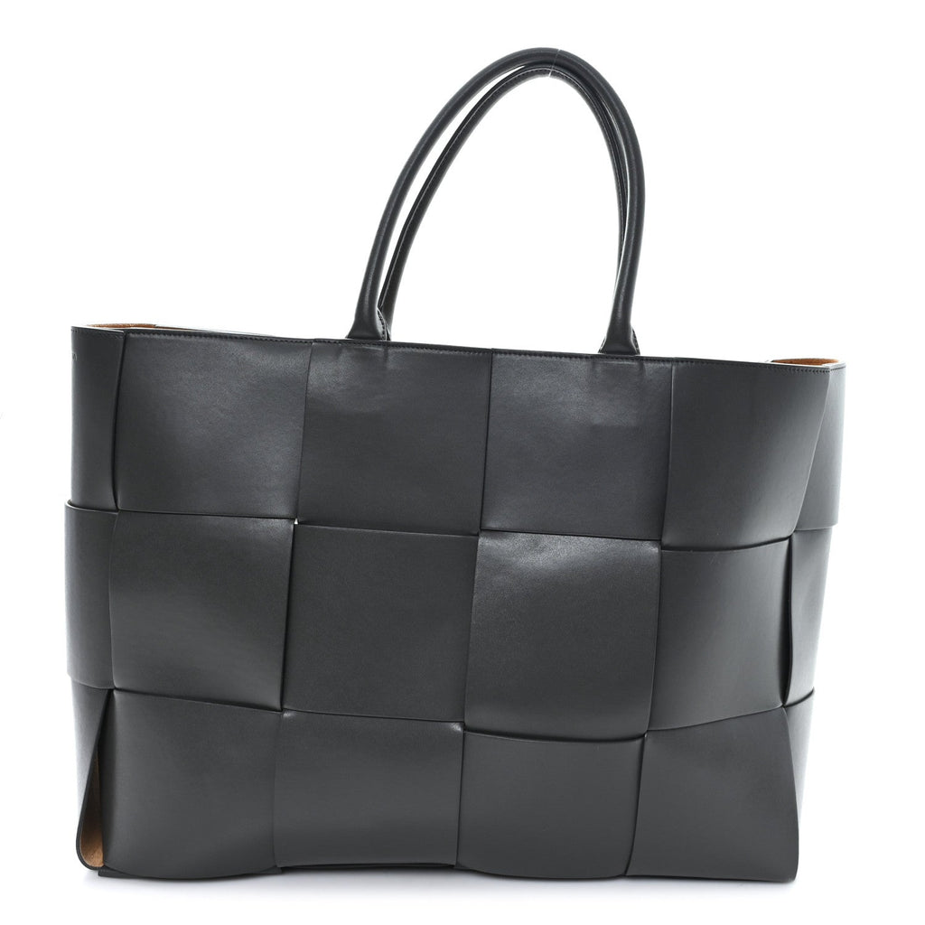 Nappa Maxi Intrecciato Large Arco Tote Grey