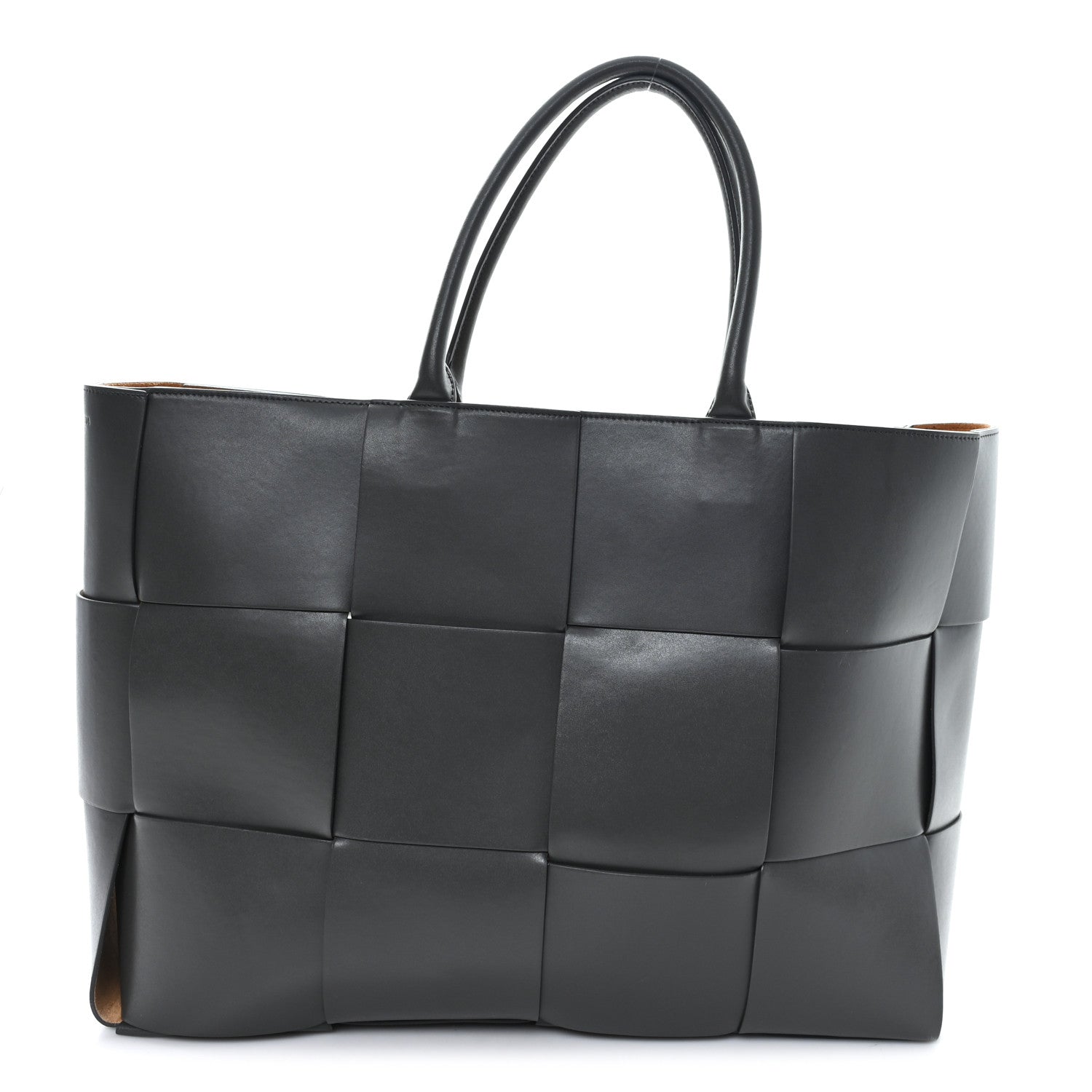 Nappa Maxi Intrecciato Large Arco Tote Grey