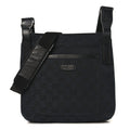 Monogram Flat Messenger Bag Black