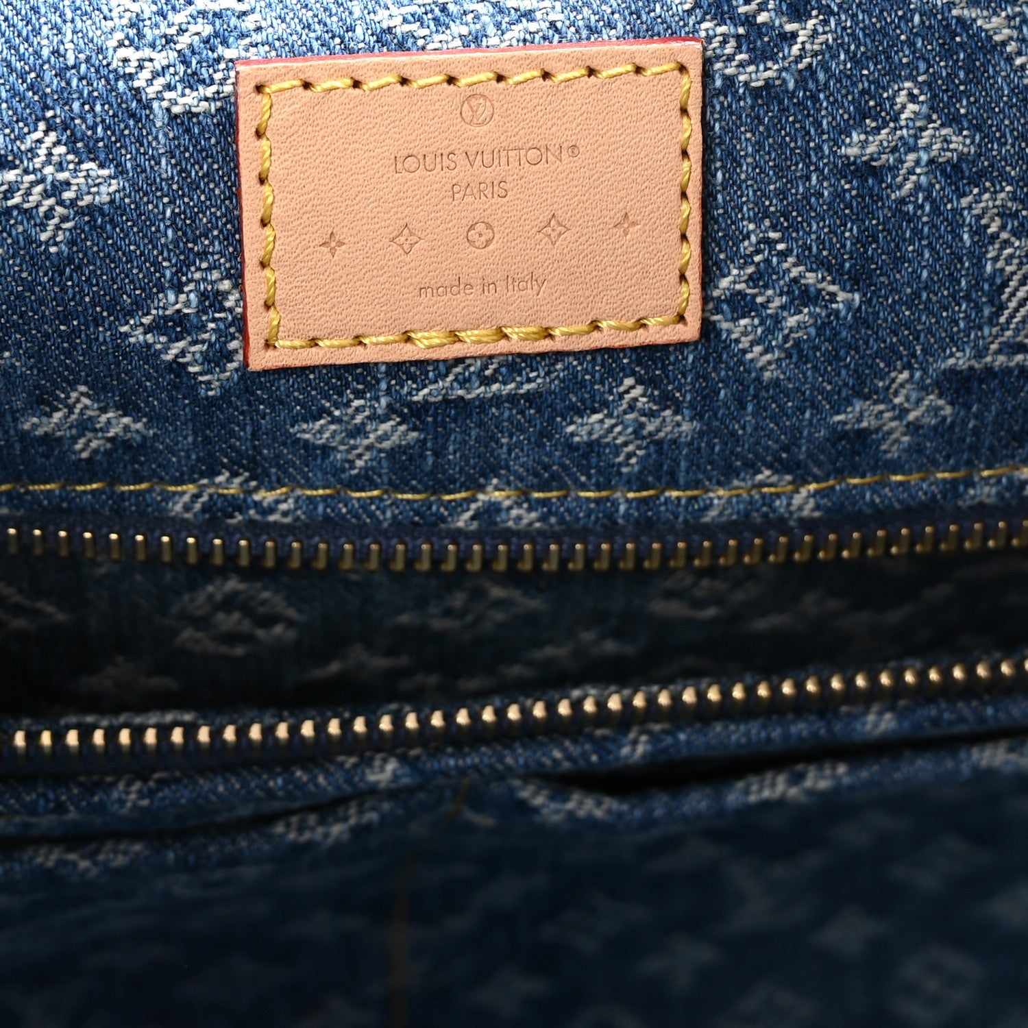 Monogram Denim CarryAll MM Blue